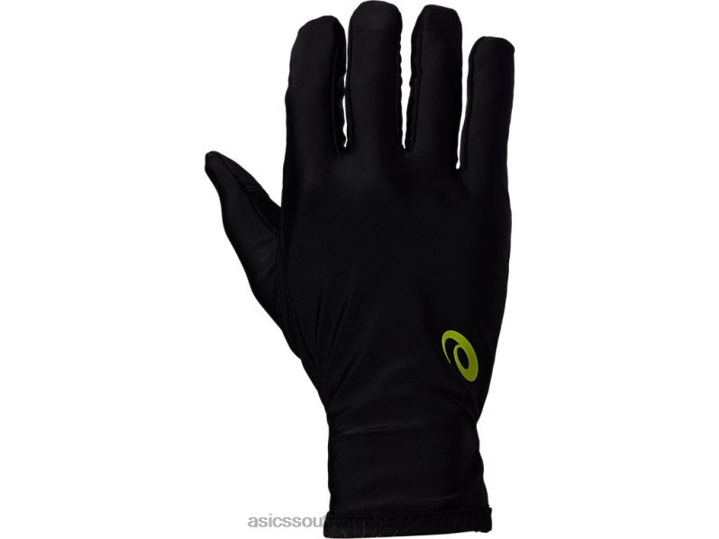 Asics Unisex Running Gloves LH4X0257 Performance Black/Lime Zest