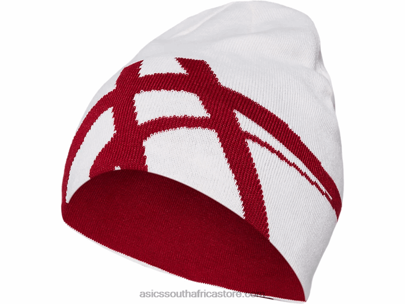 Asics Unisex Beanie Glove Set LH4X0837 Birch/Cranberry