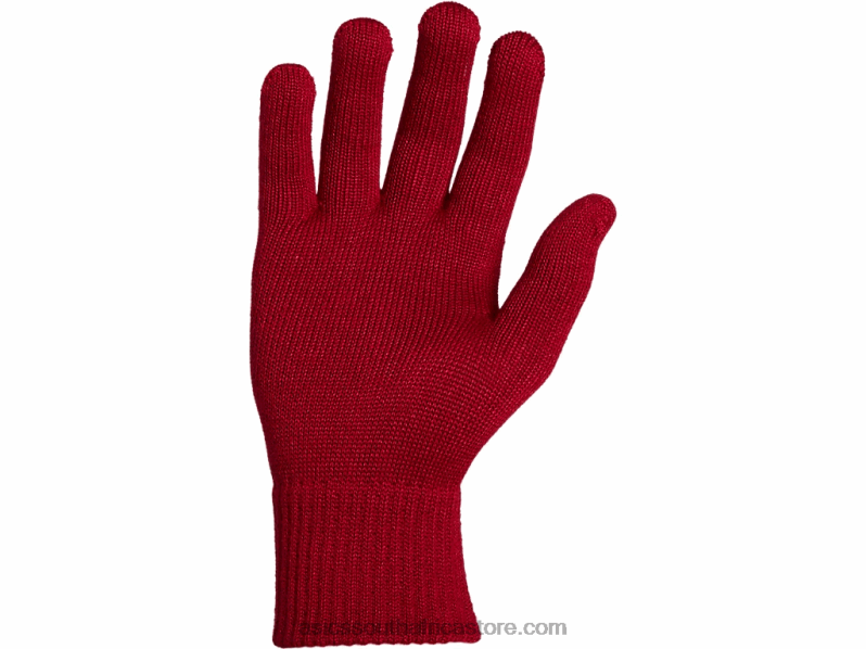 Asics Unisex Beanie Glove Set LH4X0837 Birch/Cranberry