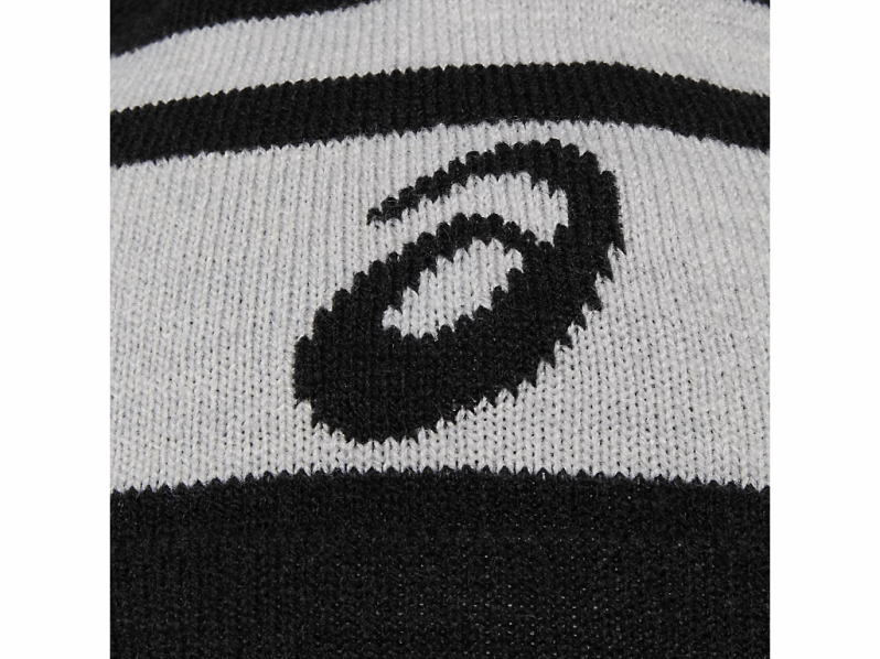 Asics Unisex Pom Beanie LH4X0789 Black/Lt Grey Heather