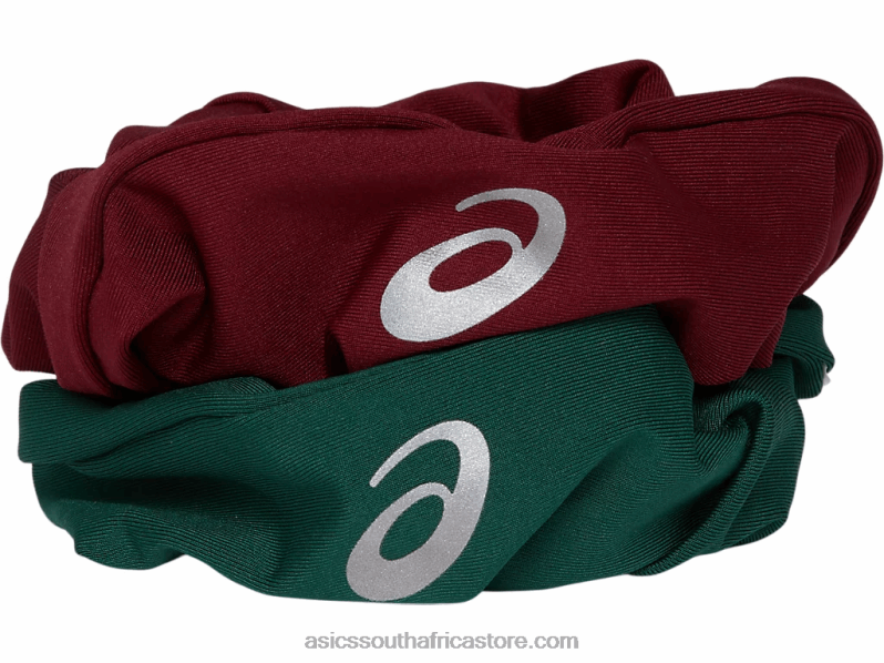 Asics The New Strong Repurposed Scrunchie LH4X02993 Cardinal/Forest Green