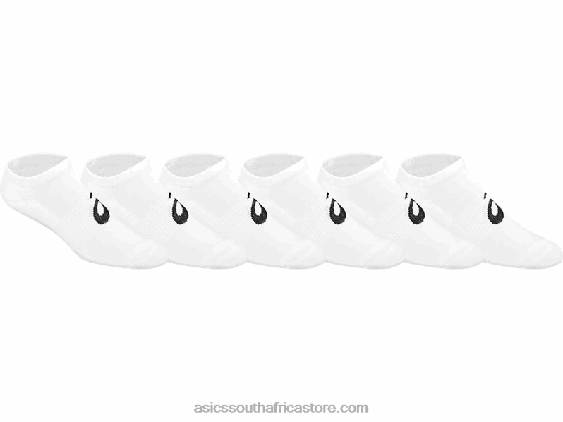 Asics Invasion No Show(6 Pack) LH4X0584 Brilliant White