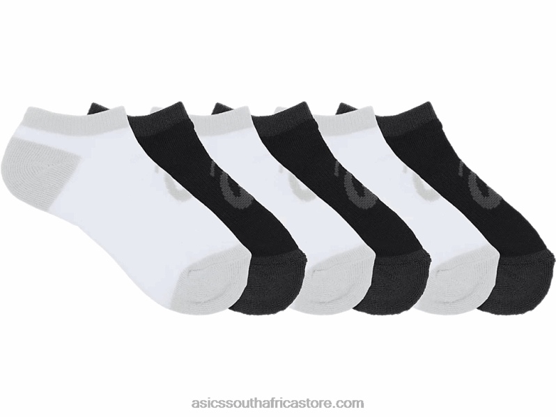 Asics Youth Invasion No Show LH4X04229 Perf Black/Bril White