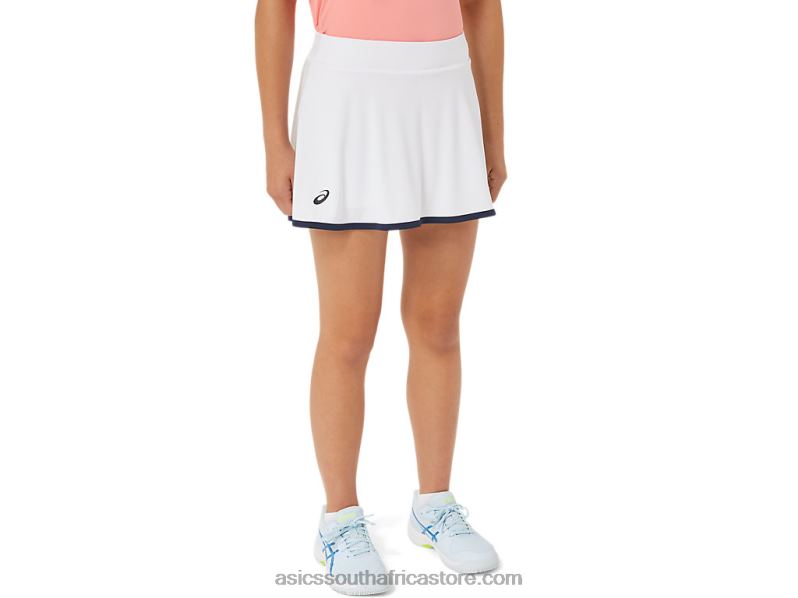 Kids Asics Tennis Skort LH4X04235 Brilliant White