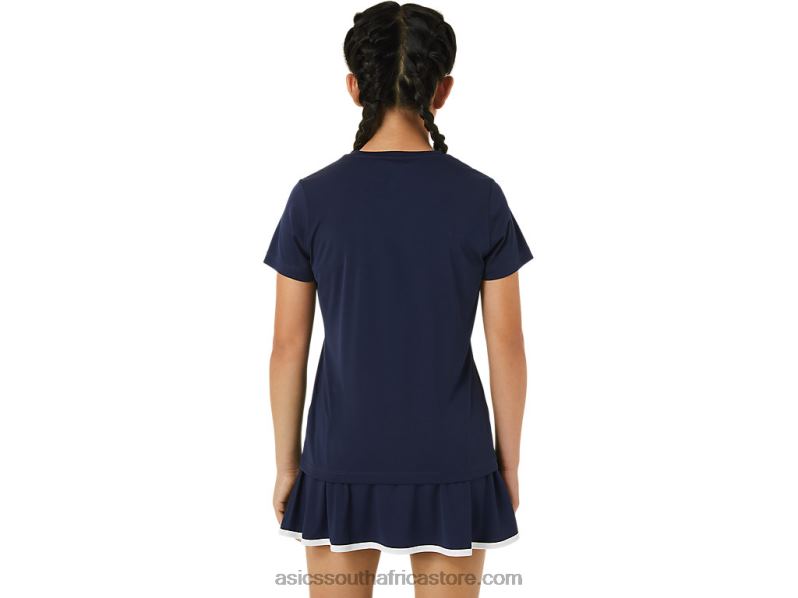 Kids Asics Tennis Graphic Tee LH4X04240 Midnight