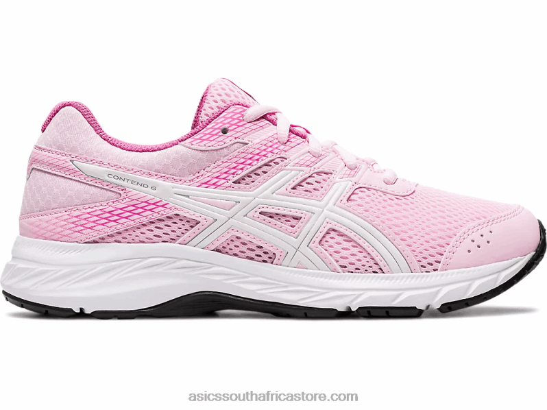 Kids Asics Contend 6 Grade School LH4X04566 Cotton Candy/White