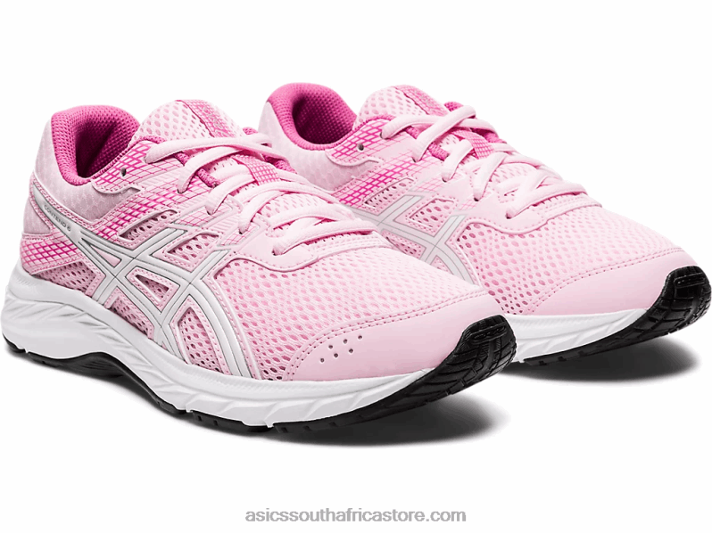 Kids Asics Contend 6 Grade School LH4X04566 Cotton Candy/White