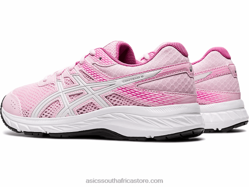 Kids Asics Contend 6 Grade School LH4X04566 Cotton Candy/White