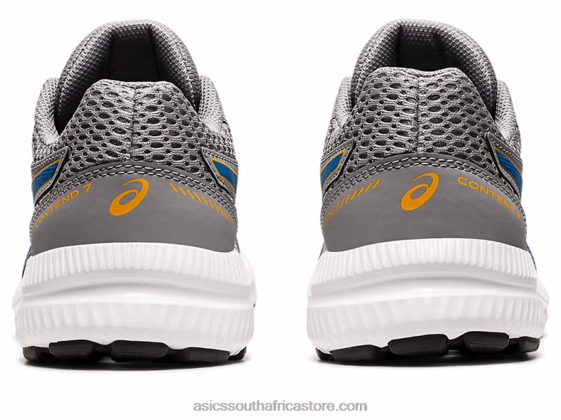 Kids Asics Contend 7 Grade School LH4X04535 Sheet Rock/Electric Blue