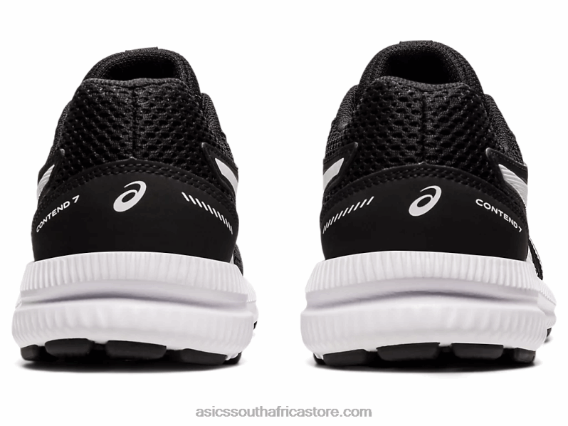 Kids Asics Contend 7 Grade School LH4X04542 Black/White