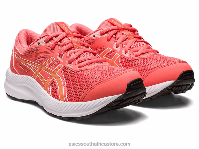Kids Asics Contend 8 Grade School LH4X04278 Papaya/Summer Dune