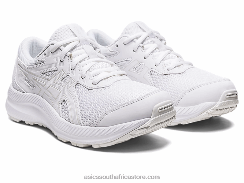 Kids Asics Contend 8 Grade School LH4X04332 White