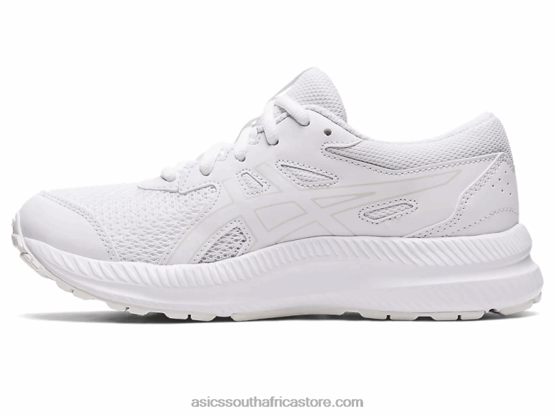 Kids Asics Contend 8 Grade School LH4X04332 White