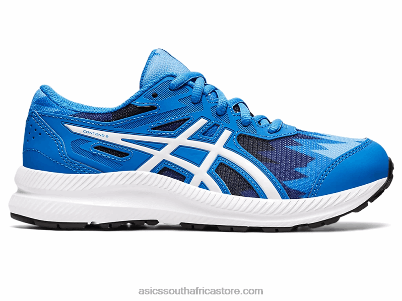 Kids Asics Contend 8 Grade School LH4X04345 Electric Blue/White