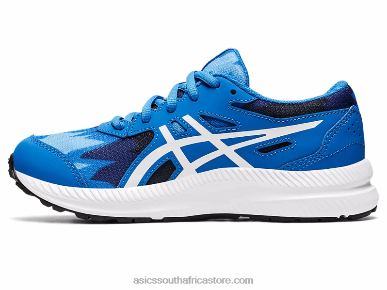 Kids Asics Contend 8 Grade School LH4X04345 Electric Blue/White