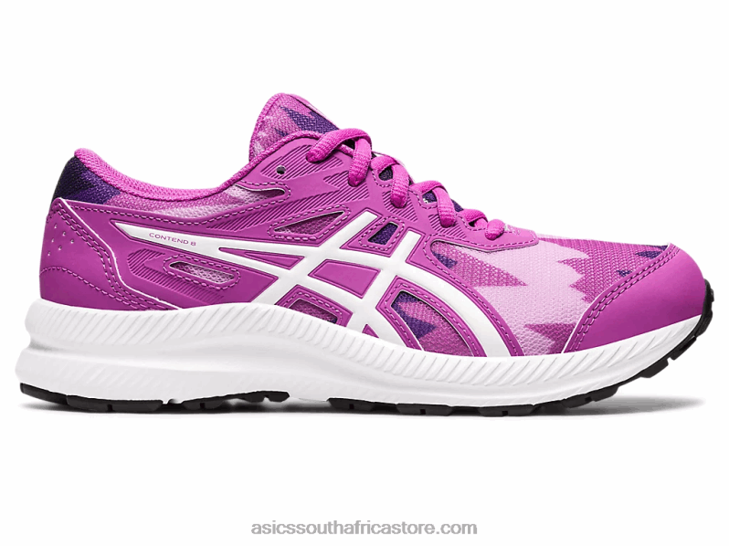 Kids Asics Contend 8 Grade School LH4X04348 Orchid/White