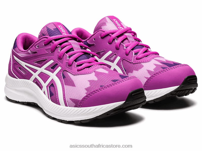 Kids Asics Contend 8 Grade School LH4X04348 Orchid/White