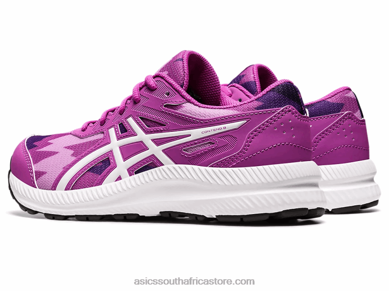 Kids Asics Contend 8 Grade School LH4X04348 Orchid/White