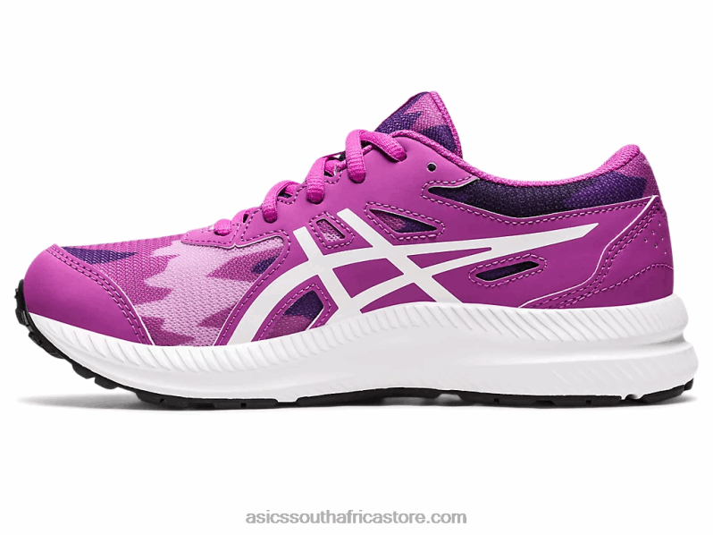 Kids Asics Contend 8 Grade School LH4X04348 Orchid/White