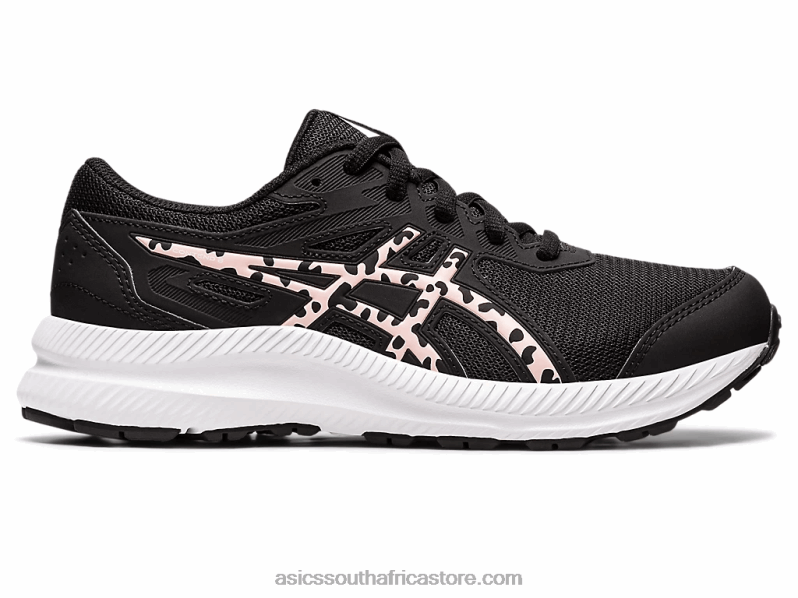 Kids Asics Contend 8 Grade School LH4X04400 Black/Frosted Rose