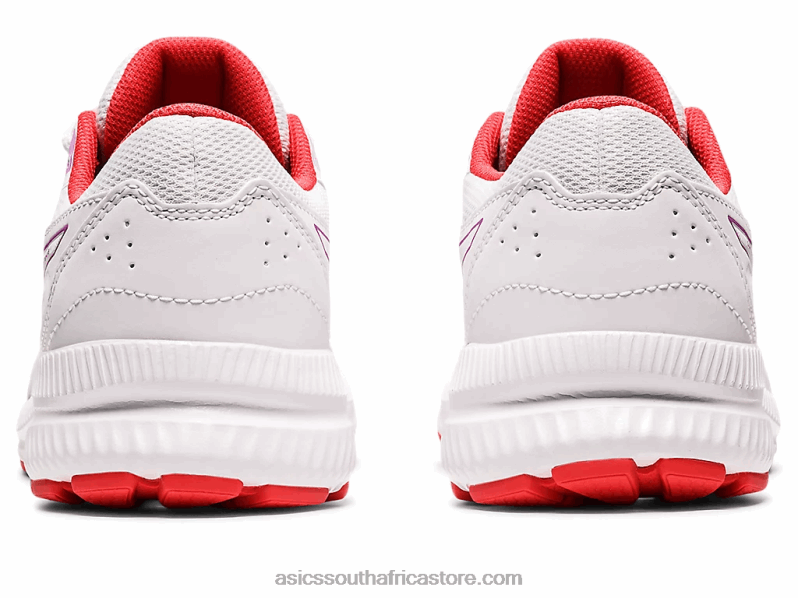 Kids Asics Contend 8 Grade School LH4X04404 White/Orchid