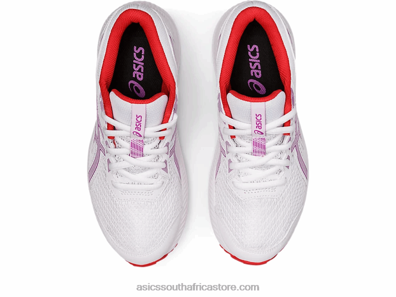 Kids Asics Contend 8 Grade School LH4X04404 White/Orchid