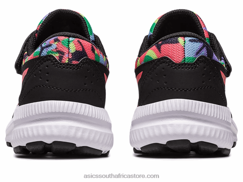 Kids Asics Contend 8 Pre-School LH4X04249 Black/Papaya