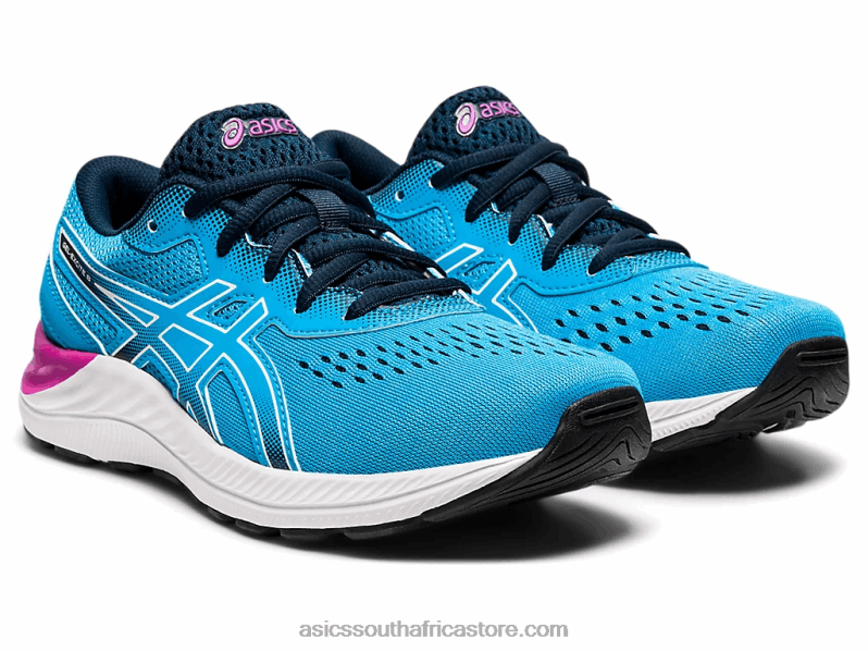 Kids Asics Gel-Excite 8 Grade School LH4X04528 Digital Aqua/White