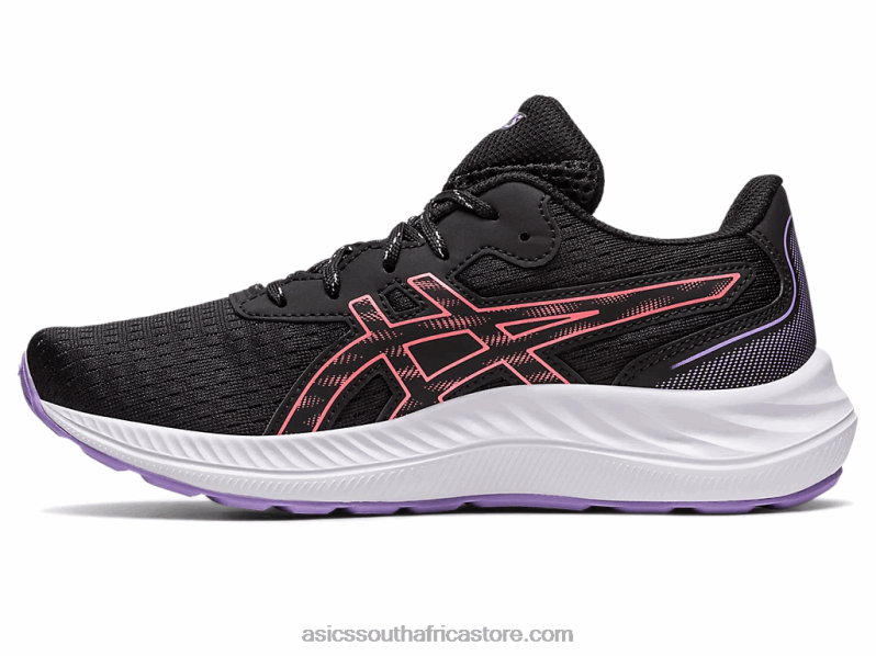 Kids Asics Gel-Excite 9 Grade School LH4X04302 Black/Papaya