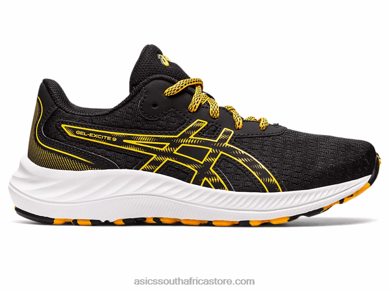 Kids Asics Gel-Excite 9 Grade School LH4X04384 Black/Amber