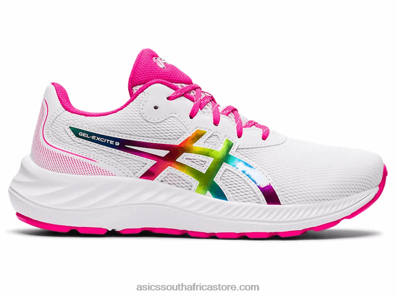 Kids Asics Gel-Excite 9 Grade School LH4X04462 White/Pink Glo