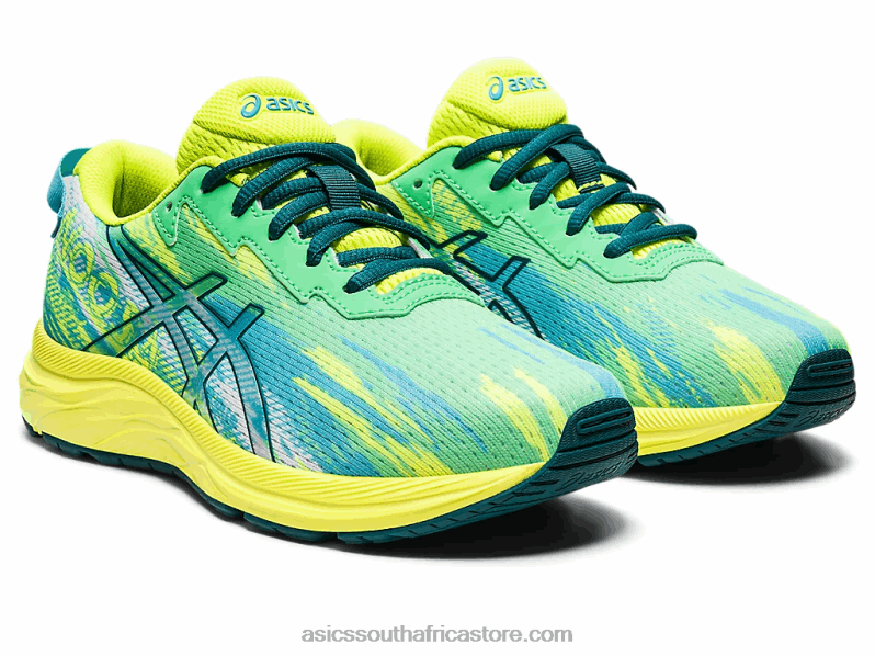 Kids Asics Gel-Noosa Tri 13 Grade School LH4X04357 New Leaf/Velvet Pine