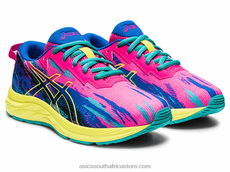 Kids Asics Gel-Noosa Tri 13 Grade School LH4X04484 Pink Glo/Sour Yuzu
