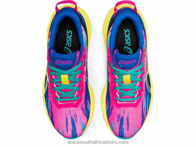Kids Asics Gel-Noosa Tri 13 Grade School LH4X04484 Pink Glo/Sour Yuzu