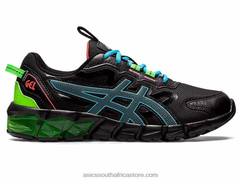 Kids Asics Gel-Quantum 90 3 Grade School LH4X04373 Black/Aquarium