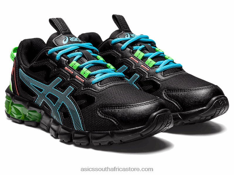 Kids Asics Gel-Quantum 90 3 Grade School LH4X04373 Black/Aquarium