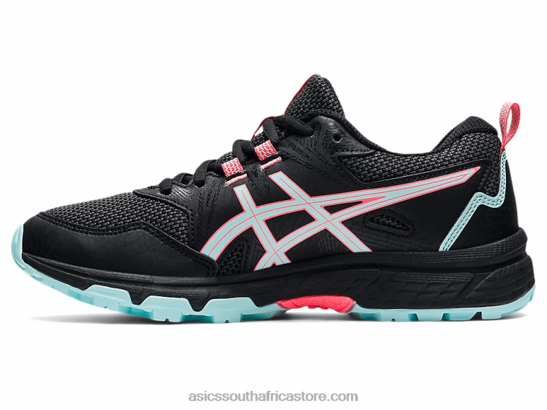 Kids Asics Gel-Venture 8 Grade School LH4X04510 Black/Clear Blue