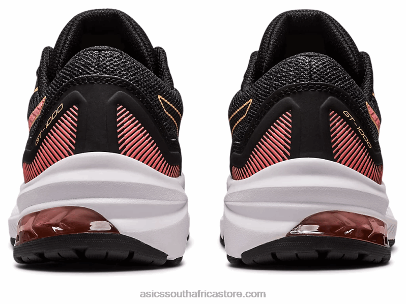 Kids Asics Gt-1000 11 Grade School LH4X04292 Black/Papaya