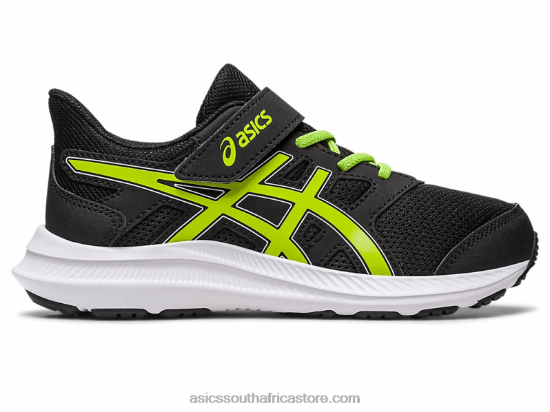 Kids Asics Jolt 4 Pre-School LH4X04275 Black/Lime Zest