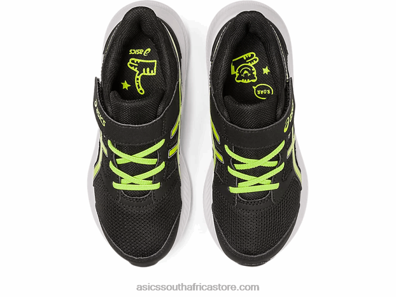 Kids Asics Jolt 4 Pre-School LH4X04275 Black/Lime Zest