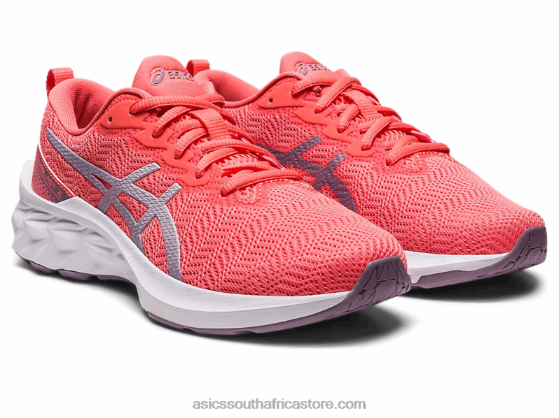 Kids Asics Novablast 2 Grade School LH4X04285 Papaya/Dusk Violet