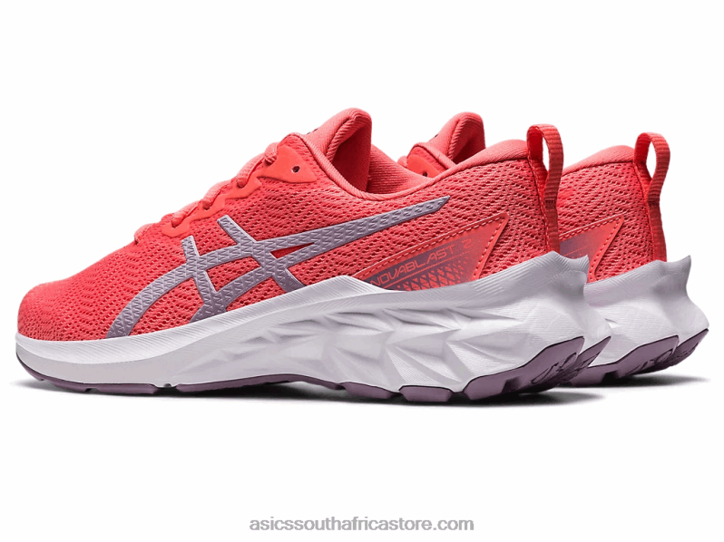 Kids Asics Novablast 2 Grade School LH4X04285 Papaya/Dusk Violet