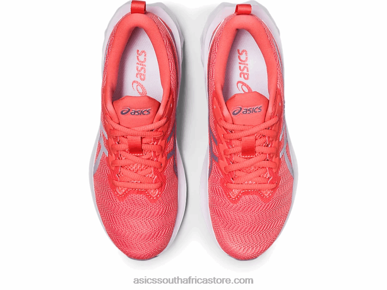 Kids Asics Novablast 2 Grade School LH4X04285 Papaya/Dusk Violet