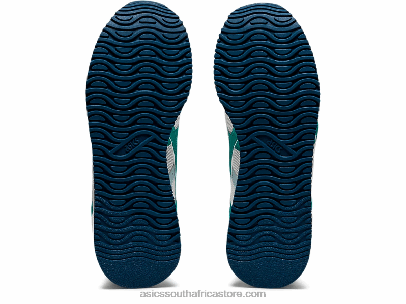 Kids Asics Tiger Runner Grade School LH4X04479 White/Baltic Jewel