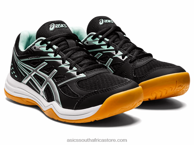 Kids Asics Upcourt 4 Grade School LH4X04456 Black/Fresh Ice