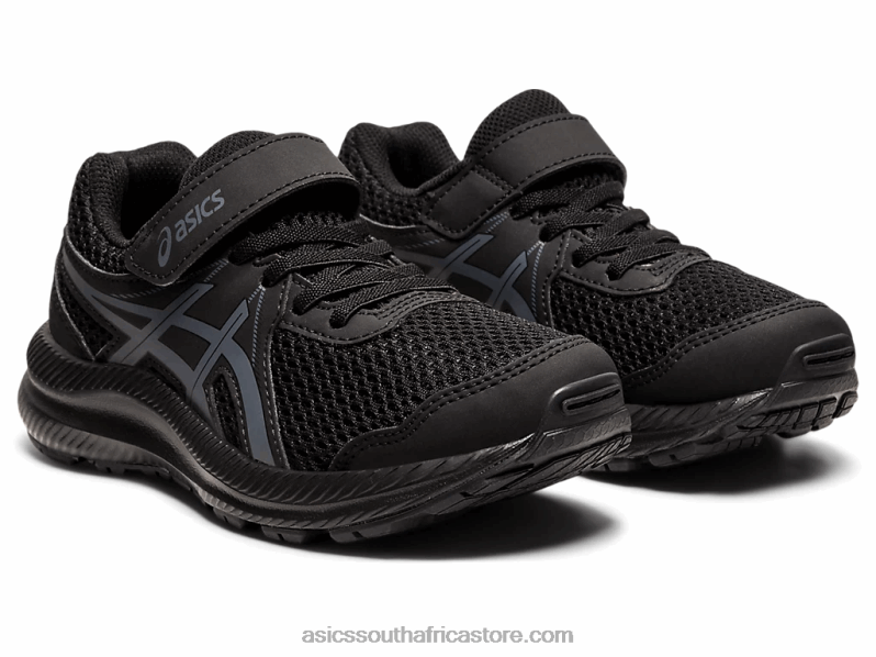 Kids Asics Contend 7 Pre-School LH4X04413 Black/Carrier Grey