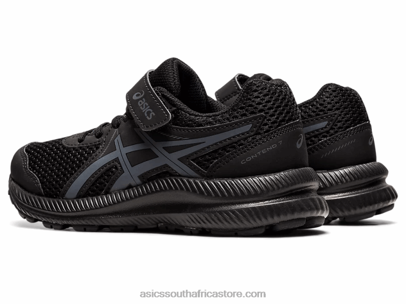 Kids Asics Contend 7 Pre-School LH4X04413 Black/Carrier Grey