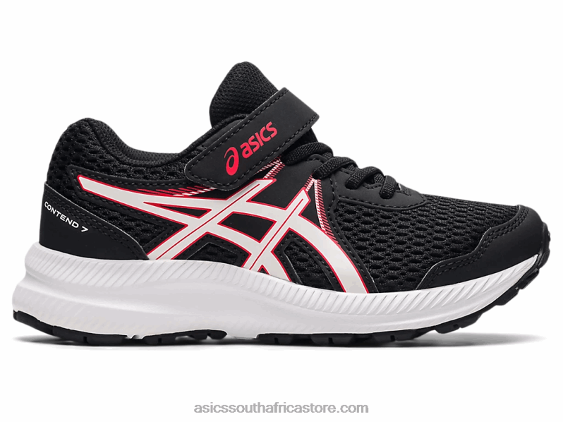 Kids Asics Contend 7 Pre-School LH4X04512 Black/Electric Red