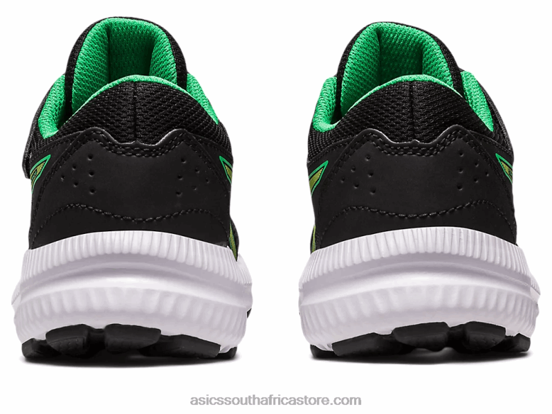 Kids Asics Contend 8 Pre-School LH4X04243 Black/Lime Zest