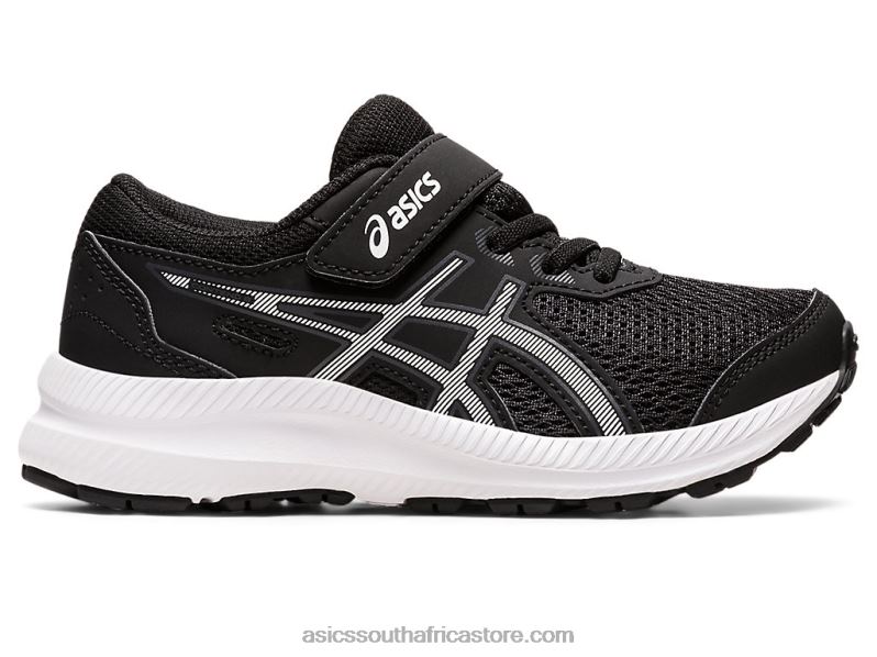 Kids Asics Contend 8 Pre-School LH4X04330 Black/White
